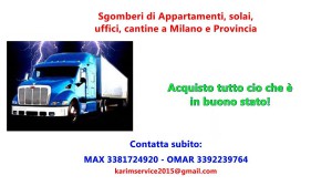 Sgomberi gratis Milano